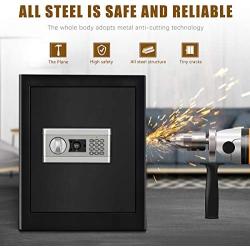 1.53cub Fireproof and Waterproof Safe Security Box, Electronic Digital Safe Box with Keypad, Combination Lock Safe Boxes for Home/Office/Hotel
