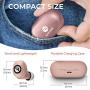Raycon E25 Wireless Earbuds Bluetooth Headphones - Bluetooth 5.0 Bluetooth Earbuds Stereo Sound in-Ear Bluetooth Headset True Wireless Earbuds 24 Hours Playtime and Built-in Microphone (Rose Gold)
