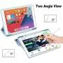 Akkerds Case Compatible with iPad 10.2 2020 iPad 8th Gen/2019 iPad 7th Gen with Pencil Holder, Protective Case with Soft TPU Back, Auto Sleep/Wake Cover Compatible for iPad 8th/7th Gen, Sky Blue