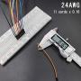 Premium Breadboard Jumper Wires Male to Male 0.1 Square Head 100-Pack 10 Colors 24AWG by Hellotronics (10CM, 1P M/M)