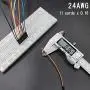 Premium Breadboard Jumper Wires Male to Male Male to Female Female to Female Square Head 0.1 24AWG 10 Colors 100-Pack by Hellotronics (10CM, MMx40 + MFx40 + FFx40)