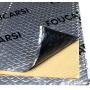 GRNERIC 80 mil 36 sqft Car Sound Deadening Mat, Waterproof Auto Foil Installation, Sound Dampening Insulator, Butyl Automotive Sound Deadener, Audio Noise Insulation and dampening (Silver)