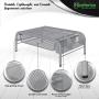 NEATERIZE Monitor Stand for Desk - Metal Monitor Stand Riser and Laptop Desk Stand with Organizer - Desktop Computer Stand and Monitor Riser Stand for Desk with Drawer - Improves Airflow - (Gray)