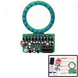 DIY Electronic Kits Projects kit Set Gradient Blue LED Page Loading Circular Symbol Production kit Electronic DIY Parts 4017 NE555 Welding Training