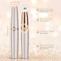 Eyebrow Hair Remover, Xpreen Eyebrow Trimmer for Women, Portable Eyebrow Hair Remover Eyebrow Razor with Light