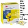 3M Ear Plugs, 200 Pairs/Box, E-A-Rsoft SuperFit 312-1256, Uncorded, Disposable, Foam, NRR 33, Drilling, Grinding, Machining, Sawing, Sanding, Welding, 1 Pair/Poly Bag 3M Ear Plugs, 200 Pairs/Box, E-A-Rsoft SuperFit 312-1256, Uncorded, Disposable, Foam, NRR 33, Drilling, Grinding, Machining, Sawing, Sanding, Welding, 1 Pair/Poly Bag