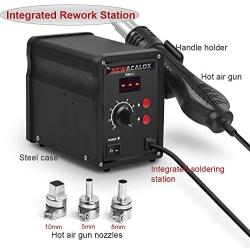 Hot Air Rework Station, SMD Hot Air Reflow Soldering, LED Digital Soldering Station for Electronics Repairing, 700W Desoldering Station 110V…