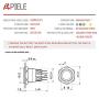 APIELE 22mm Momentary Push Button Switch 12V Angel Eye LED Waterproof Stainless Steel Round Metal Self-Reset 7/8 1NO 1NC with Pigtail (Green)