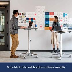 Ergotron Sit-Stand Mobile Desk – 16 Inches, Maple