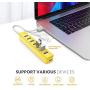 iDsonix USB 3.0 Hub, 7-Port 5V / 3A Powered USB Hub, 5Gbps HighSpeed Data Transmission USB Splitter for Laptop, iMac, Surface Pro, XPS, USB Flash Drives, Mobile HDD, Printer, Camera, and More -Yellow