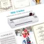 Goplus Laminator Machine, A4 Thermal Laminating Machine with 25 Pouches, Paper Trimmer, Corner Rounder, 9 Inches Personal Laminator for Home School Office, Small Hot Cold Lamination Machine