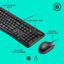 Logitech Desktop MK120 Durable, Comfortable, USB Mouse and Keyboard Combo