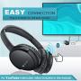 Wireless Headphones for TV Watching with Optical Bluetooth Transmitter, makemate BKM200 Digital TV Headsets, Easy Plug & Charge, up to 165ft Wireless Range, Crystal Stereo for Most TVs - Black