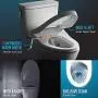 TOTO SW3056#01 S550E Electronic Bidet Toilet Seat with Cleansing Warm, Nightlight, Auto Open and Close Lid, Instantaneous Water Heating, and EWATER+, Elongated Contemporary, Cotton White