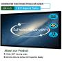 ShowMaven 100in /120in Fixed Frame Projector Screen, Diagonal 16:9, Active 3D 4K Ultra HD Projector Screen for Home Theater or Office (100inch)