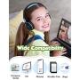 Kids Headphones, Mpow CHE1 Wired Headphones for Kids Teens Children Boys with Volume Limit 94dB, Foldable Adjustable On Ear Headphones for School, Travel, Compatible with Cellphones, Tablets, PC