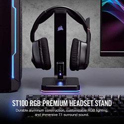 Corsair ST100 RGB Premium Headset Stand with 7.1 Surround Sound - 3.5mm and 2xUSB 3.0