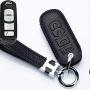 Jazzshion Leather Smart Key Cover Case Jacket Protector Holder for 2017 Mazda 3 6 Miata MX5 CX-5 CX-7 CX-9 SPEED3 4 Buttons Smart Key Fob Remote