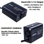 Bapdas 150W Car Power Inverter DC 12V to 110V AC Car Converter with 3.1A Dual USB Car Adapter-Black
