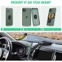 Magnetic Phone Car Mount - FITFORT Universal Dashboard Car Phone Holder with Strong Suction Cup and Comes with Air Vent Holder Compatible with Apple iPhone 11/XR/Xs/8/7/6S & Android Phones