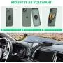 Magnetic Phone Car Mount - FITFORT Universal Dashboard Car Phone Holder with Strong Suction Cup and Comes with Air Vent Holder Compatible with Apple iPhone 11/XR/Xs/8/7/6S & Android Phones