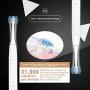 Vsmile Sonic Electric Toothbrush Lasts 80 Days on One Charge Rechargeable Inductive Charging with Travel Case Decent Box 5 Modes 6 Replacement Heads, 2200mAh Battery