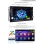 Android Car Stereo DVD Bluetooth Head Unit Double Din in Dash 6.2 inch Auto Radio Digital Media System Support WiFi Mirrorlink/Carplay USB SD MP3/MP4 1080P Equalizer Subwoofer External Microphone