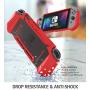 Mumba Dockable Case for Nintendo Switch, [Blade Series] TPU Grip Protective Cover Case Compatible with Nintendo Switch Console and Joy-Con Controller (Red)