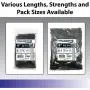 Kable Kontrol Heavy Duty Black Zip Ties – 18” Inch Long – 120 Lbs Tensile Strength – 100 Pcs/Pack - UV resistant Nylon | Multipurpose | Self-Locking Cable Management Wire Wraps