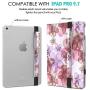 MoKo Case Holder for i-Pencil, Elastic Detachable Pouch for i-Pencil, Fit iPad 8th Generation/iPad 10.2 2019/iPad Air (3rd Gen) 10.5'' 2019 (Only for i-Pencil 1st Case) - Floral Purple