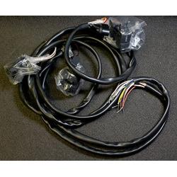 60'' Harley Davidson Handlebar Wiring Harness & Black Switch Kit 84135 1996-2006