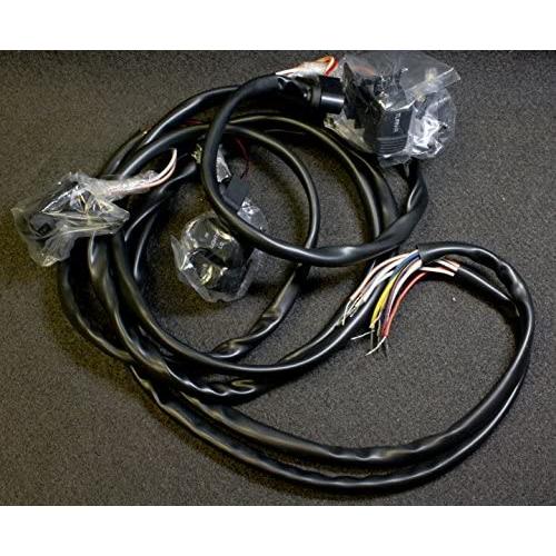 60'' Harley Davidson Handlebar Wiring Harness & Black Switch Kit 84135 1996-2006