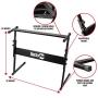 RockJam 61 Key Keyboard Piano With LCD Display Kit, Keyboard Stand, Piano Bench, Headphones, Simply Piano App & Keynote Stickers