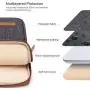 kizuna 14 Inch Laptop Sleeve Case Water-Resistant Computer Carrying Bag Notebook Handbag for Lenovo Flex 14/14'' HP EliteBook 840 G5/HP Pro 14 G3/Dell Latitude 7490 5490/15'' Surface Laptop 3, Brown