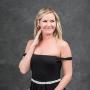 Fovitec - 5x6.5 Hand-Painted Gray Pop-Up Collapsible Backdrop for Video & Photo