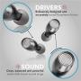 Lypertek PurePlay Z3 (Tevi) True Wireless Earbuds - 70 Hours Battery Life, Bluetooth 5.0 Earphones, IPX7 Waterproof (Up to 1 Meter) in-Ear Headphones, Black