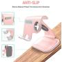 Apple Watch Stand, Apple Watch Charging Stand Station Dock, ZVEdeng 2 in 1 Universal Stand Holder for iPhone 12 Pro Max/12/12Pro/12 Mini Apple Watch Both 38mm-42mm (Rose Gold-Leather)