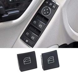 Jaronx 2PCS Driver Window Switch Button Covers for Mercedes Benz,Power Window Master Switch Repair Button Caps Button for C-Class W204 C230 C280 C300 C350,E-Class W212,GLK-Class GLK350 (Not for 2013+)
