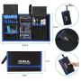 ORIA Precision Screwdriver Set, 86 in 1 with 57 Bits Repair Tool Kit, Portable Bag for Cellphone, Game Console, Tablet and Other Devices, Blue
