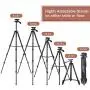 10" Selfie Ring Light with 50" Extendable Tripod Stand & Flexible Phone Holder for Live Stream/Makeup/YouTube Video