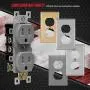 ENERLITES Tamper-Resistant Child Safe Duplex Receptacle Outlet, Residential Grade, 3-Wire, Self-Grounding, 2-Pole, 15A 125V, UL Listed, 61580-TR-GY-10PCS, Gray (10 Pack) ENERLITES Tamper-Resistant Child Safe Duplex Receptacle Outlet, Residential Grade, 3-Wire, Self-Grounding, 2-Pole, 15A 125V, UL Listed, 61580-TR-GY-10PCS, Gray (10 Pack)