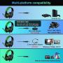 Karvipark H-10 Gaming Headset for Xbox One/PS4/PS5/PC/Nintendo Switch|Noise Cancelling,Bass Surround Sound,Over Ear,3.5mm Stereo Wired Headphones with Mic for Clear Chat