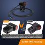Motorcycle Handlebar Switch ATV Handlebar Light Switch 12V CNC Aluminium Alloy Push Botton Waterproof Switches for Motorcycle Light Bike Light Spotlight- Fits 7/8'' Handlebars (22mm)
