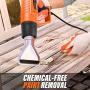 SEEKONE Heat Gun 1800W Heavy Duty Hot Air Gun Kit with 752℉&1112℉ Dual-Temperature Settings and 4 Nozzles for Crafts, Shrinking PVC, Stripping Paint