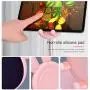Cell Phone Stand,Angle Height Adjustable Nediea Cell Phone Stand for Desk,Cute Rabbit Phone Holder Stand for Desk, Compatible with All Mobile Phones,iPhone,Samsung,Pixel,iPad,Tablet(4-10in) (Pink)