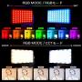 IVISII G2 Pocket RGB Camera Light,32Wh Built-in 3600mAh Rechargeable Battery 360°Full Color Gamut 9 Light Effects,2600-10000K LED Video Light Panel with Aluminum Alloy Body, Adjustable Tripod Stand