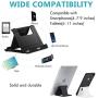 Elimoons 4 Pack Cell Phone Stands, Universal Foldable Tablet Stand Multi-Angle Pocket Desktop Holder Cradle Compatible with iPhone 11 Pro Xs Max X 8 7 6s Plus, All Android Smartphones Tablets (6-10'')