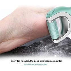 ZJDU Portable Electronic Foot File Pedicure Tools, Electric Feet Callus Removers Rechargeable,2 Speed,with Waterproof Design for Dry Cracked Dead Skin
