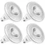 Sunco Lighting 4 Pack PAR38 LED Bulb with Dusk-to-Dawn Photocell Sensor, 15W=120W, 5000K Daylight, 1250 LM, Auto On/Off, Security Spotlight Indoor/Outdoor - UL & Energy Star Listed