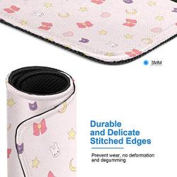 Moon Bunny -ï¼ˆ1ï¼‰ Electronic Sports Office Gaming Learning Rubber Non-Slip Mouse Pad